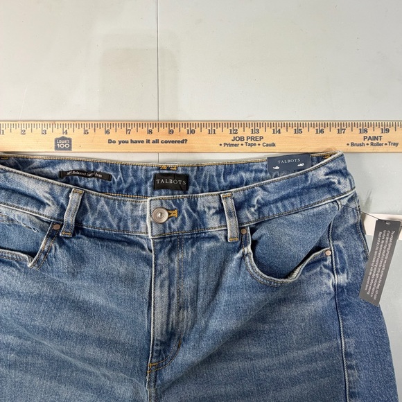Talbots Relaxed Barrel Jean Denim Ankle Length High‎ Waist Women’s 14 Petite New - Picture 5 of 7
